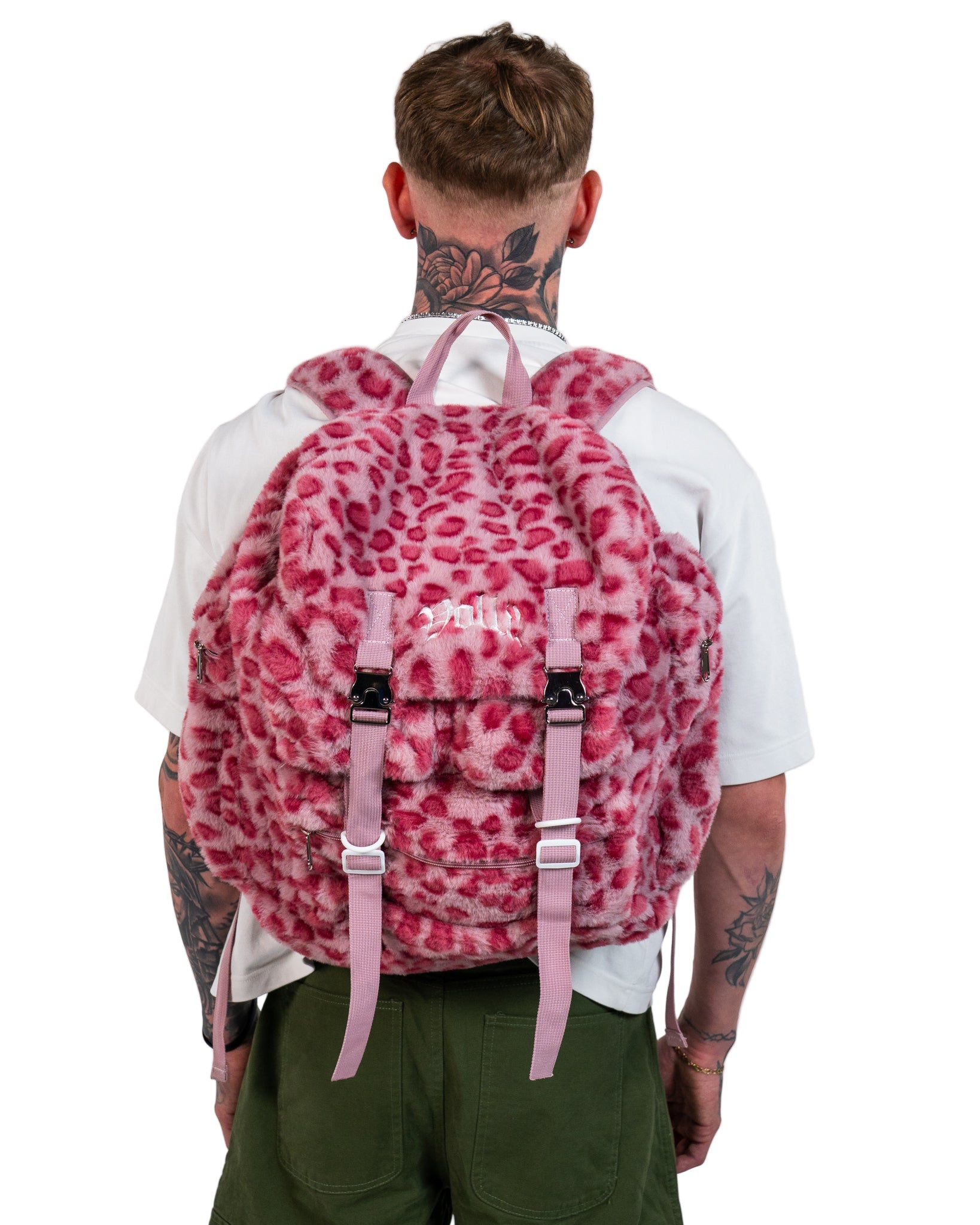PINK LEOPARD CARGO BACKPACK