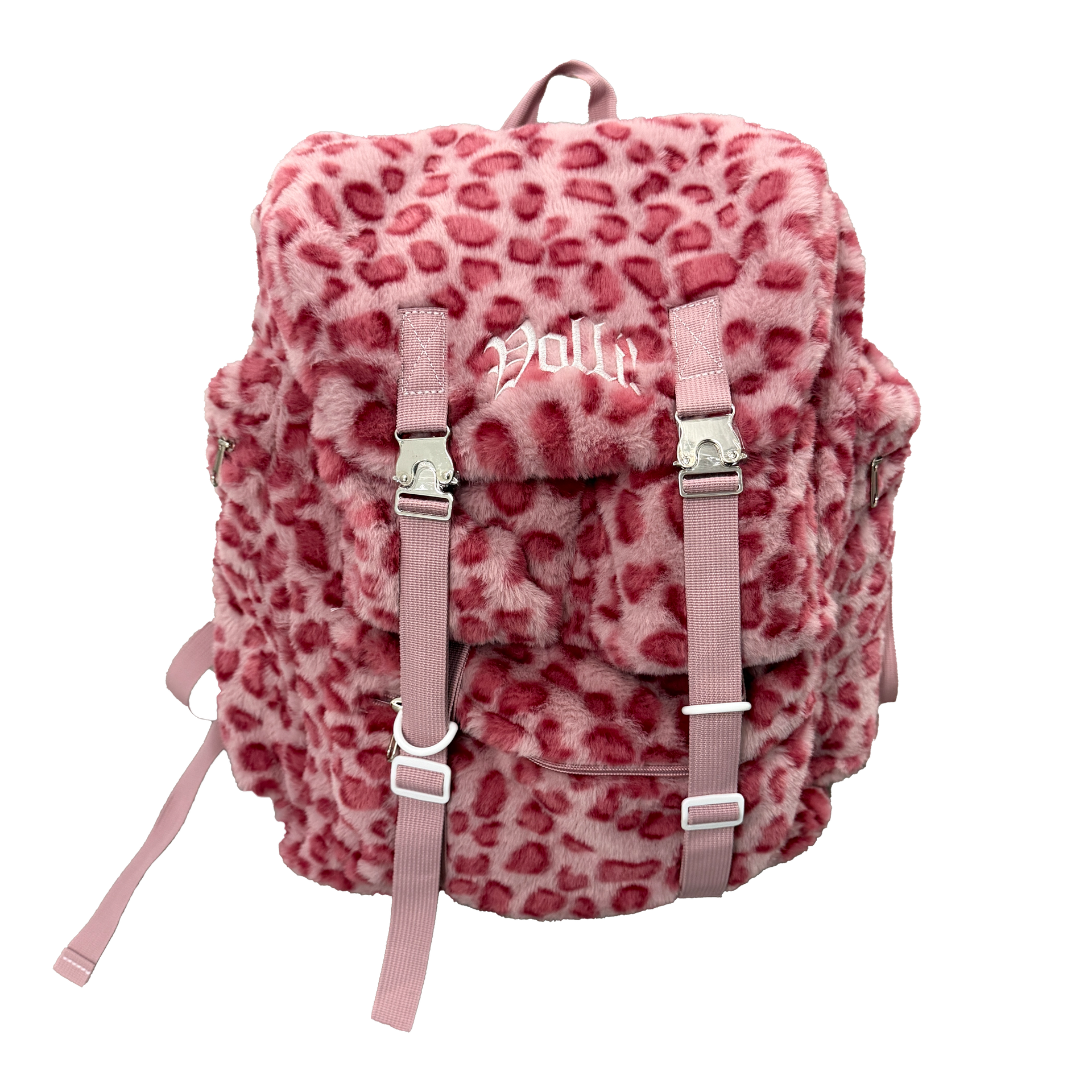 PINK LEOPARD CARGO BACKPACK