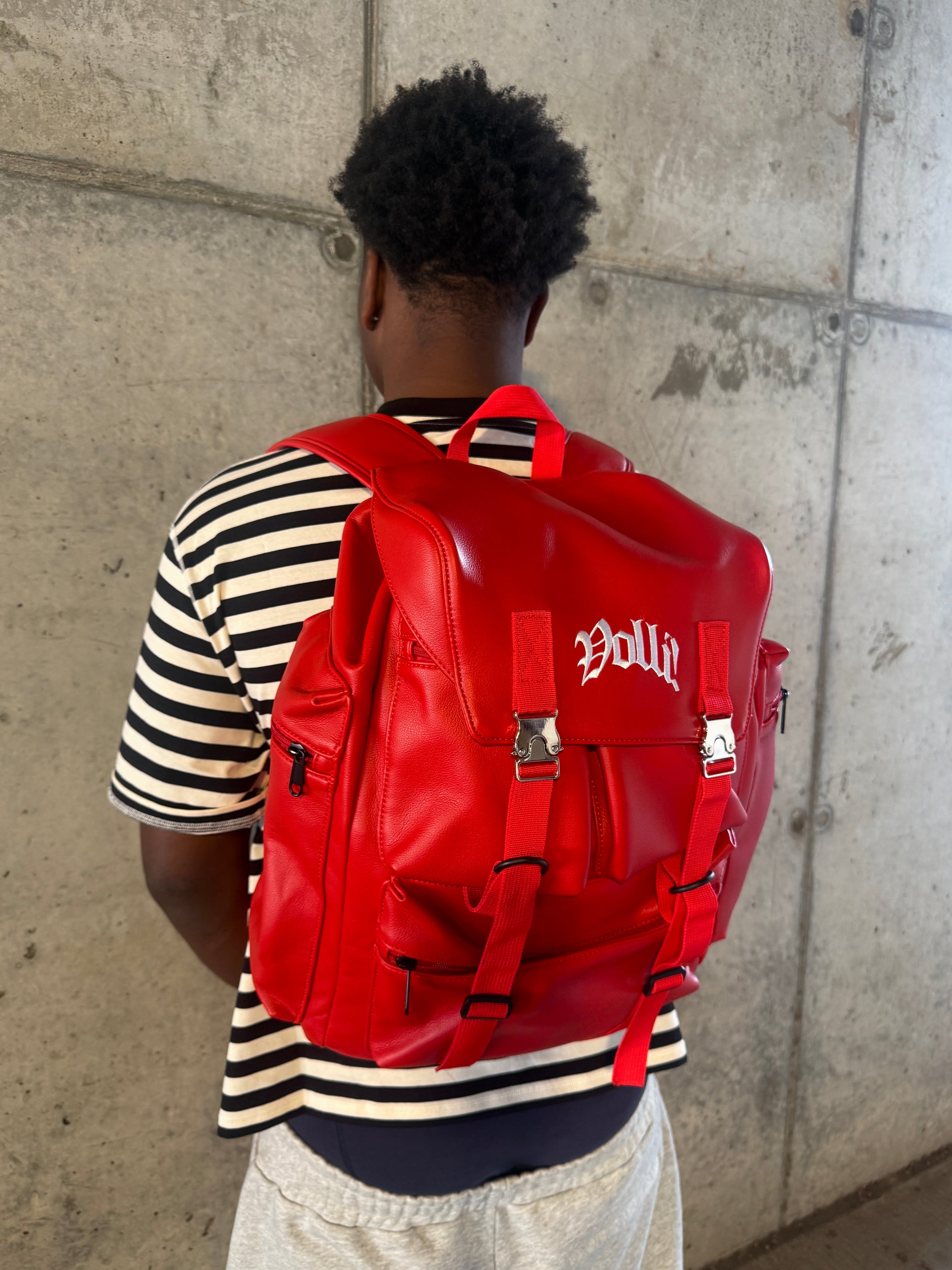 RED CARGO BACKPACK
