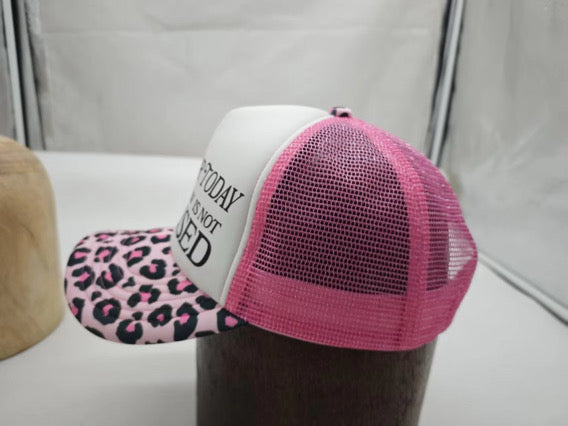 PINK LEOPARD “LIVE FOR TODAY” TRUCKER