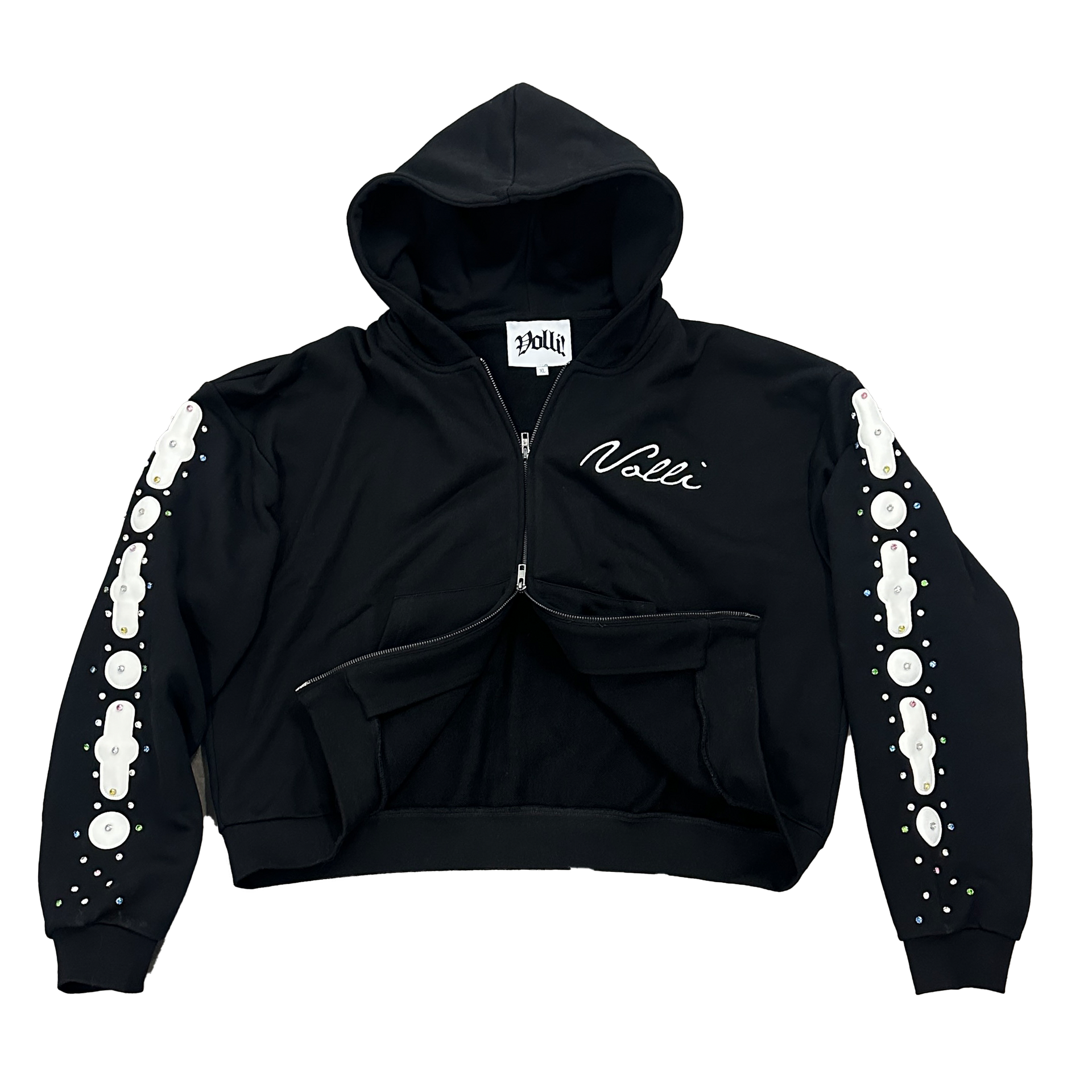 ジャケット WOOALONG Signature slit hood zipup BLACK MUSINSA | WOOALONG Signature hood zip-up_BLACK
