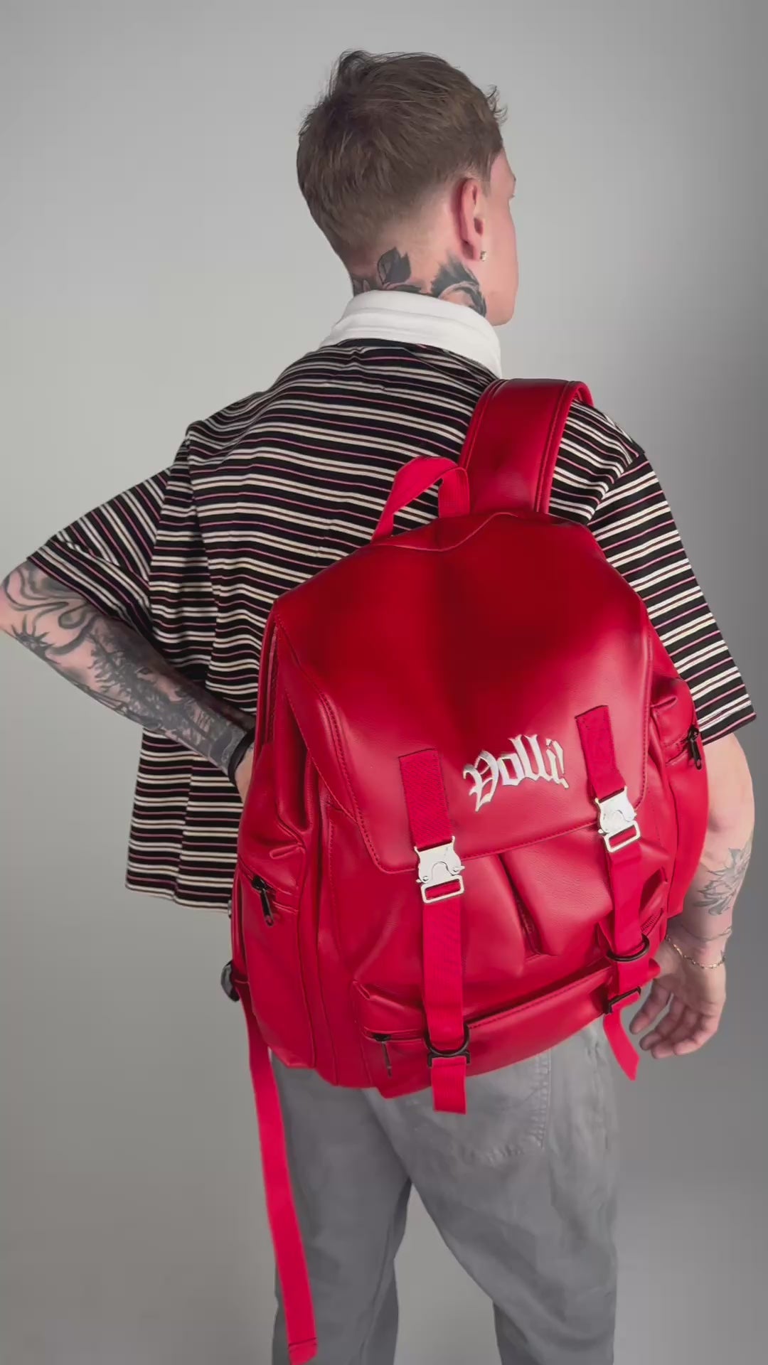 RED CARGO BACKPACK